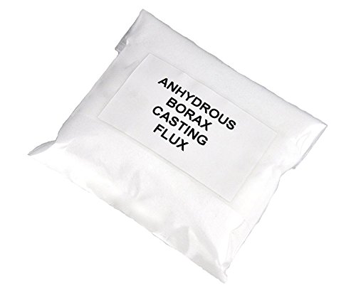 1 Lb 16 Oz Anhydrous Borax Granular Graphite Crucible Powder Deoxidizing Casting Flux for Melting Assaying Refining Gold Silver Copper Separating Impurities