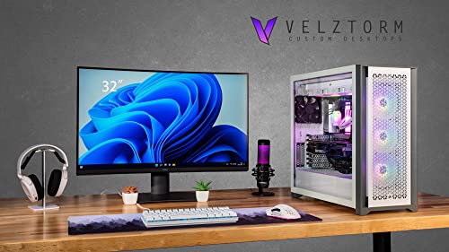 Image of Velztorm White Aciex Custom Built Gaming Desktop PC (Intel i9-14900K, GeForce RTX 5060, 64GB DDR5, 8TB PCIe SSD, RGB Fans, 360mm AIO, 1000W PSU, WiFi 6, Bluetooth 5.2, RJ-45, Win 11 Pro)
