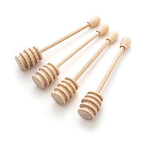 Honiglöffel Set aus Holz, 4 Stück, 15 cm