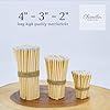 2” Inch Long Wooden Refill Matchsticks with Strike Stickers - Safety Matches Wholesale Bulk Loose by Chandler Studio (White, 100 Pieces) #2