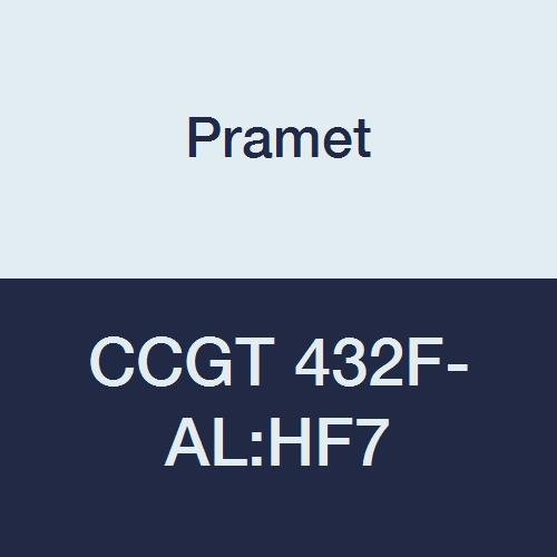 CCGT 432F-AL:HF7 Carbide Aluminum (N20) Indexable Turning Insert, High Positive, Fine Finishing-Roughing, 0.031" 80 Degree Diamond (Pack of 10)
