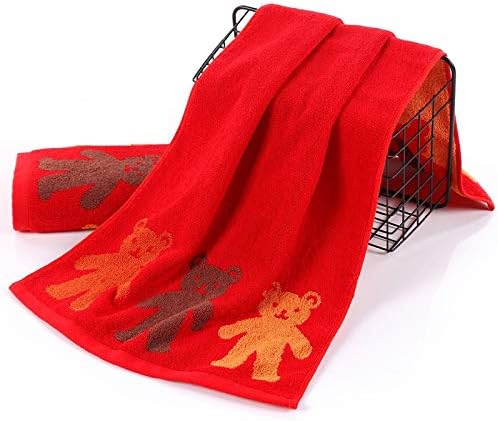 Simple Solid Color Maple Leaf Pattern Cotton Washcloth Home Grooming Towel Bathroom Bath Towel Couple Wedding Gift(D)