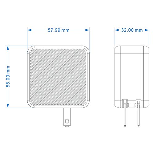 M2 65W Large Power GaN2pro PD Carregamento rápido Adaptador de alimentação Plug Mini carregador de p