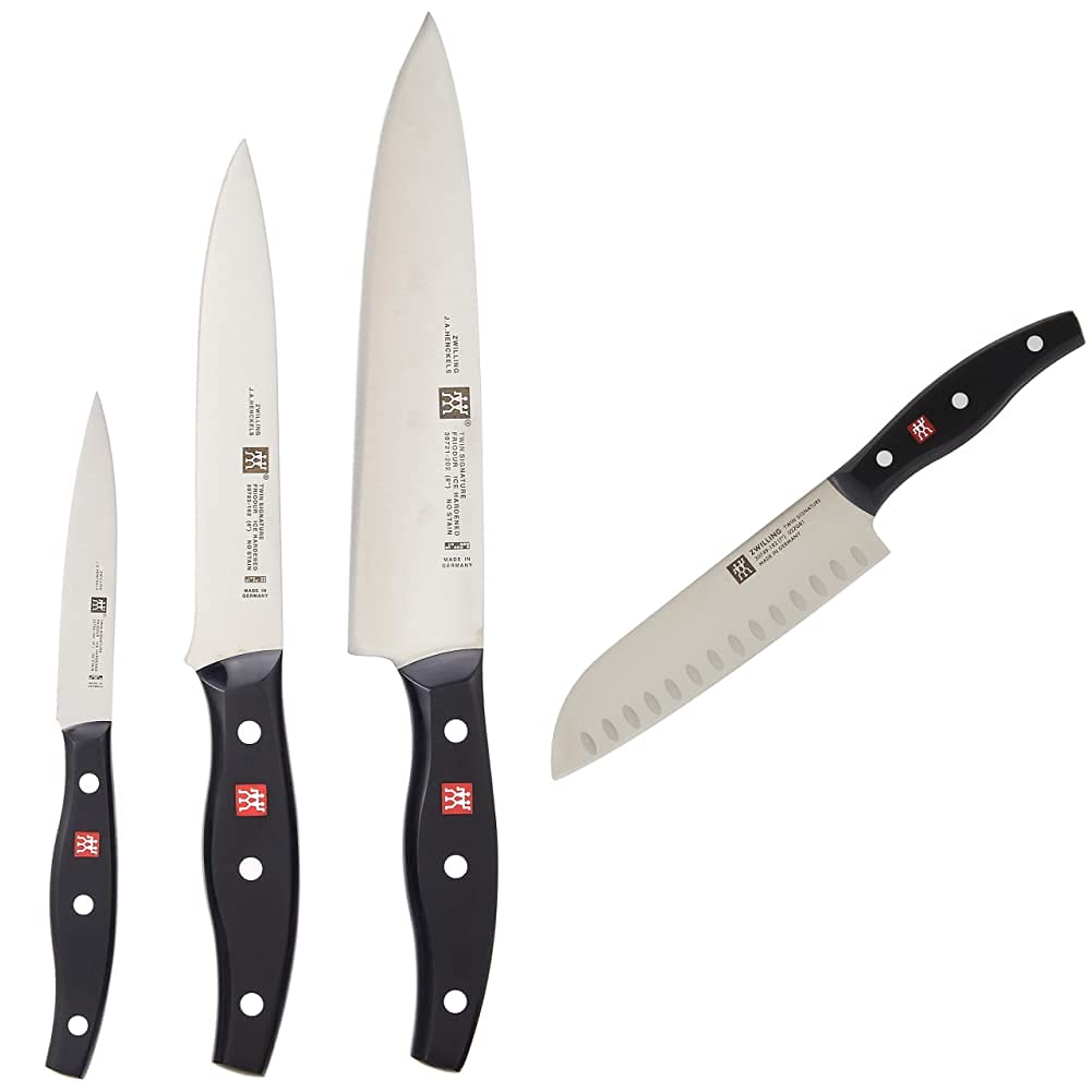 Amazon.com: ZWILLING J.A. Henckels Twin Signature Knife Set, Black
