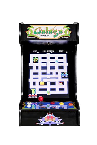 Doc and Pies Arcade Factory Classic Home Arcade Machine - Tabletop and Bartop - 412 Retro Games - Full Size LCD Screen, Buttons and Joystick (Black)