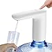 Wasserspender Pumpe - USB Wiederaufladbarer Wasserflasche Pumpe ,Zuhause Küche Büro Tragbare Elektrische Wasserspender Wasserflasche für Universal Gallone Flasche Trinkwasserpumpe - Weiß 01
