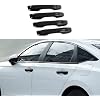 ABS Matte Black Exterior Door Handle Cover Trim Exterior Handle Protection for Honda 11th Gen Civic 2022 2023 2024 2025,for Honda Accord/CR-V/HR-V 2023 2024 2025 with Smart Auto Lock