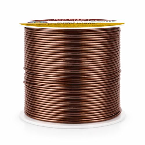 Image of Mandala Crafts 18 Gauge Brown Anodized Aluminum Craft Wire, 100 FT | Colored, Flexible, Bendable, for Bonsai, Armature, Sculpting, Wire Wrapping, Jewelry Making, Weather & Tarnish Resistant