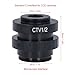 CTV Microscope Lens Interface Adapter Multifunctional CTV Trinocular Microscope Camera Adapter for Industry Laboratories and More (SZMC TV1/2)