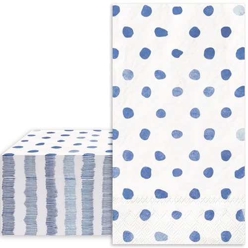 Servilletas de papel de lunares para decoración de mesa de baño en celebraciones, 40x