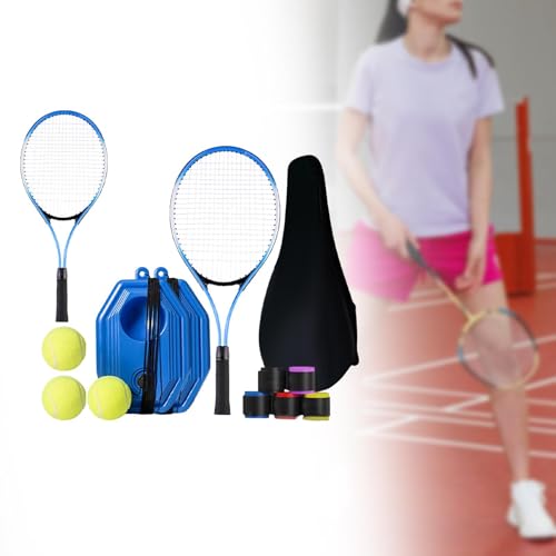 Raqueta de tenis portátil estilo G con base rellenable e hilo elástico 2