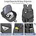 School Backpack College Bookbag for Teen — Student Bagpack for Girls 15.6 Inch Casual Daypack with USB Charger Women Laptop Backpacks Anti Theft Cute Fashion Book Bag Travel Back Pack Black Grey