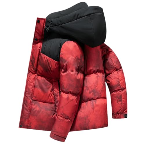 Doudoune à capuche homme veste courte coupe-vent épaisse et simple