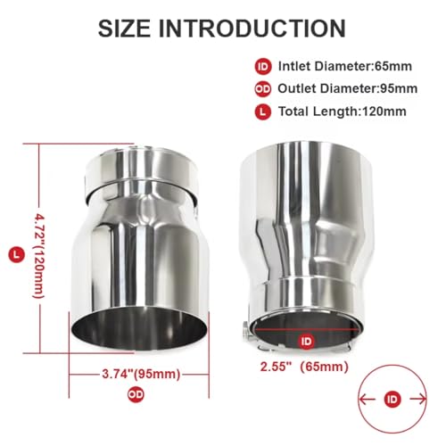 Tubo punta de acero inoxidable para escape de coche G20 G22 420i 330i negro 2