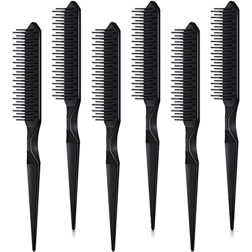 6 Peines para Peinar de Cola de Rata Negro 21 cm miniatura 1