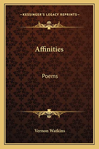 Affinities: Poems