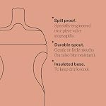 Tommee Tippee Bouteille de sport isolée, 9oz, 12+ Mois, Coupe Sippy Trainer pour les tout-petits, Spill-Proof, Poignée facile à tenir, Paquet de 2