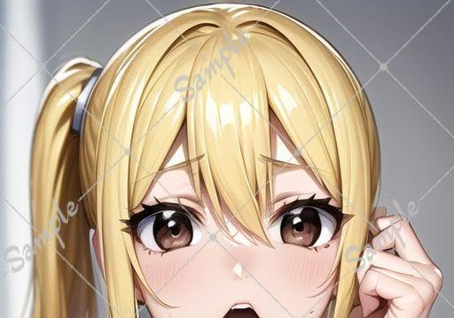 フェアリーテイル　ブロマイド　ナツ　ルーシィ　プリントブロマイド FAIRY TAIL ブロマイド ナツ ルーシィ - メルカリ