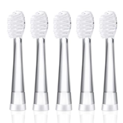 KOPBTBOY Tete Brosse a Dent Enfant pour Seago SG513/SG977/SGEK6//, 5pc Kids Brossette pour Dada-Tech BB1/977/K6, pour Brush-Baby WildOnes/KIDZSONIC Enfants Brosse à Dents Électrique