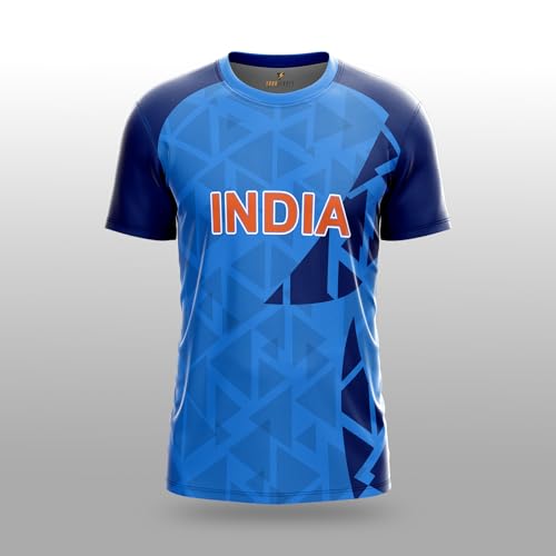 Image of YOURJERSEY India World Cup Jersey Collection 1992-2025 | Customised Cricket Jersey with Name & Number | Sizes 2Y to 4XL | Men, Women & Kids | Breathable Sportswear for Fans T-Shirt