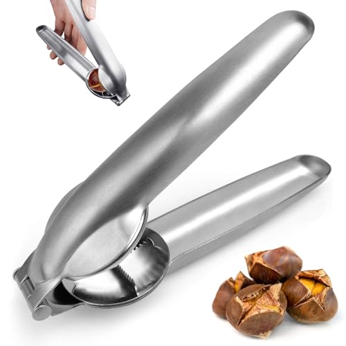 Corta Castañas, Alicates Castañas, Cortador de Castañas, Pelador de Castañas, Chestnut Cutter Opener, Cocina Cascanueces, Cascanueces Acero Inoxidable, Pinzas de Castañas, Abridor Castañas ﻿