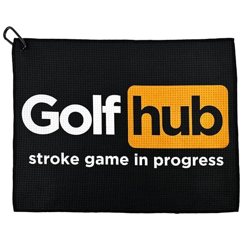 Golfhub Golf Towel - Golf Accessories for Men - Golf Gifts for Men - Printed Funny Golf Towel