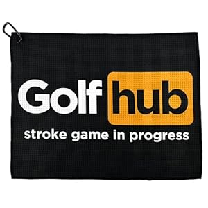 Golfhub Golf Towel – Golf Accessories for Men – Golf Gifts for Men – Printed Funny Golf Towel