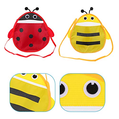 STOBOK 2Pcs Sacos de Praia Do Mar Shell Bags Malas de Viagem Totes Sacos De Brinquedos para As Crian