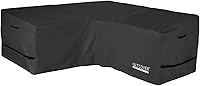 Vista 13 de ULTCOVER Funda impermeable para sofá de patio en forma de L, orientada a la izquierda, para muebles modulares de 6 plazas, 85 pulgadas de ancho