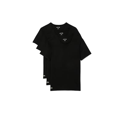 Lacoste 100% Cotton Slim Fit Crew neck T shirt 3 pack Men