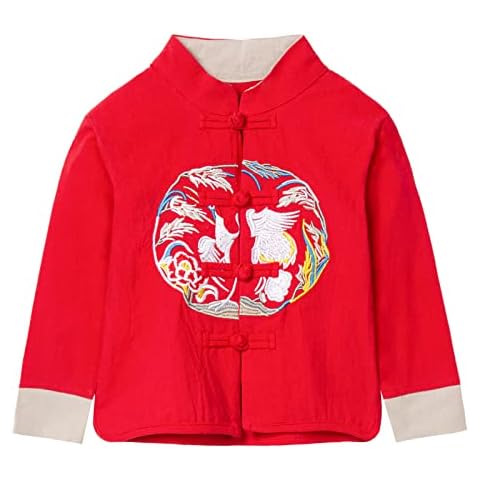 Mud Kingdom Girls Retro Embroidery Jacket Cover