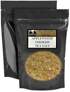 Apple Wood Smoked Sea Salt - 10 oz. Bag - ALL Natural - KOSHER