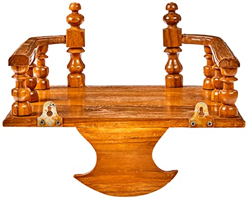 Gabur Thaiartcraft Buddha Shelf Statue Stand Wall Rack Teak Wood Asian Style 10 Inches #TOP2