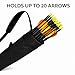 ZAKVOP Archery Arrow Quiver, Lightweight Oxford Cloth Arrow Holder with Adjustable Shoulder Strap, 19in Bow Quiver for Compound & Recurve Bow Hunting and Target Practice