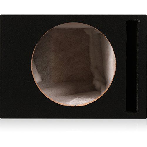 Image of BELVA 1SV12B Single 12 inch Vented Subwoofer Enclosure - 3 /4 inch MDF Car Sub Box with 1.8 cu ft, Polyfil Lining, Durable Carpet, Gold Terminals, Tuned to 36Hz