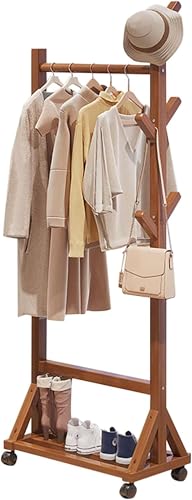 MiluFox �n���K�[���b�N �X���� �L���X�^�[�t�� �ߑ����b�N ��60/80/100x���s��35x����155CM �R�[�g�|�� �R�[�g�n���K�[ �ߗގ��[ ������� ��e�� ��� �ߗގ��[ �I�t�� ���萫 �ړ����₷�� �g���ȒP �ω׏d50kg �l�G�Ή� 