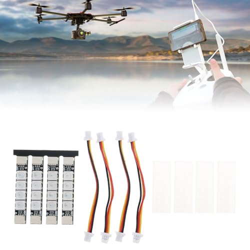 Tiras de luces LED 2812 para drones con iluminación programable FPV Quadcopter pack de 4 3