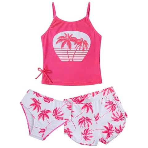 JiAmy Girls 3 Piece Bikini Set Teenage Girls Swimsuit Cover