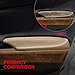 cciyu Front Door Panels Armrest Beige Armrest Replacement fit for 2008-2012 for Honda for Accord 1 Pair(Left + Right)