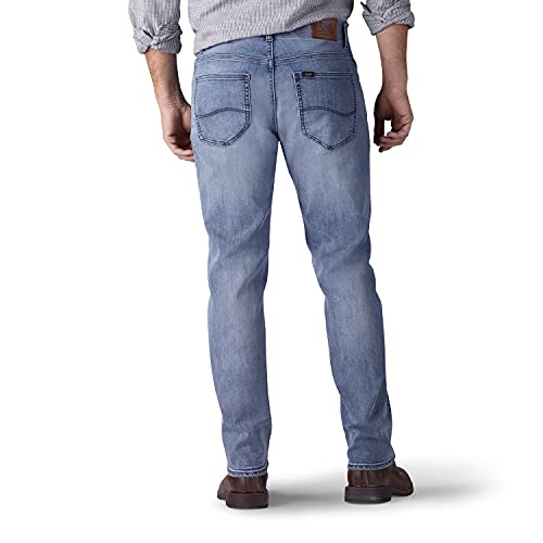 Image of LEE Men's Modern Series Extreme Motion Straight Fit Tapered Leg Jean, Theo, 36W x 32L Jeans