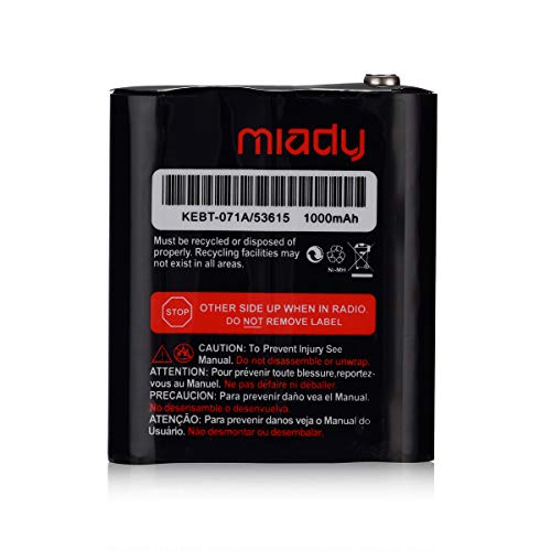 Miady Pack Of 2 Two-Way Radio Rechargeable Batteries 3.6V 1000Mah For Talkabout Motorola 53615 Kebt-071A Kebt-071-B Kebt-071-C Kebt-071-D #TOP3