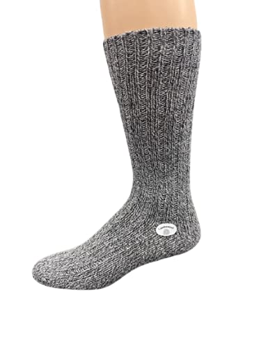Sierra Socks Thick Hiking Wool Socks, Socks for Outdoor, Causal Socks (Gray, Large)