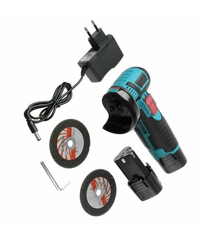 Mini Flex Mini Smerigliatrice Taglierina Elettrica A Doppia Batteria Litio 12v 1.5ah 76mm 19500rpm Doppio Disco