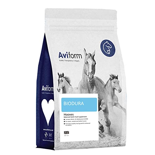 Aviform Biodura Hoof Supplement For Horses - Equine Hoof Care, Strengthens and Repairs Horses Hooves - 1kg Compostable Bag