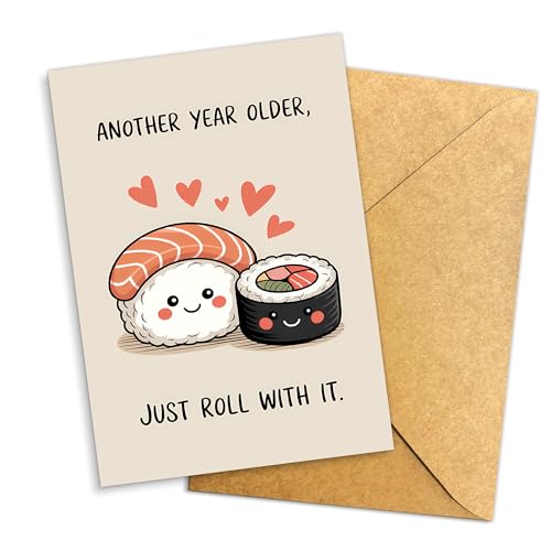 Podagree ���킢���uAnother Year Older Just Roll With It�v���i�����o�[�X�f�[�J�[�h�A���킢�����i�C���X�g�A�������낢�H�ו������O���[�e�B���O�J�[�h �F�l�A�j���A�������� ? 8x5.3�C���` �����t��