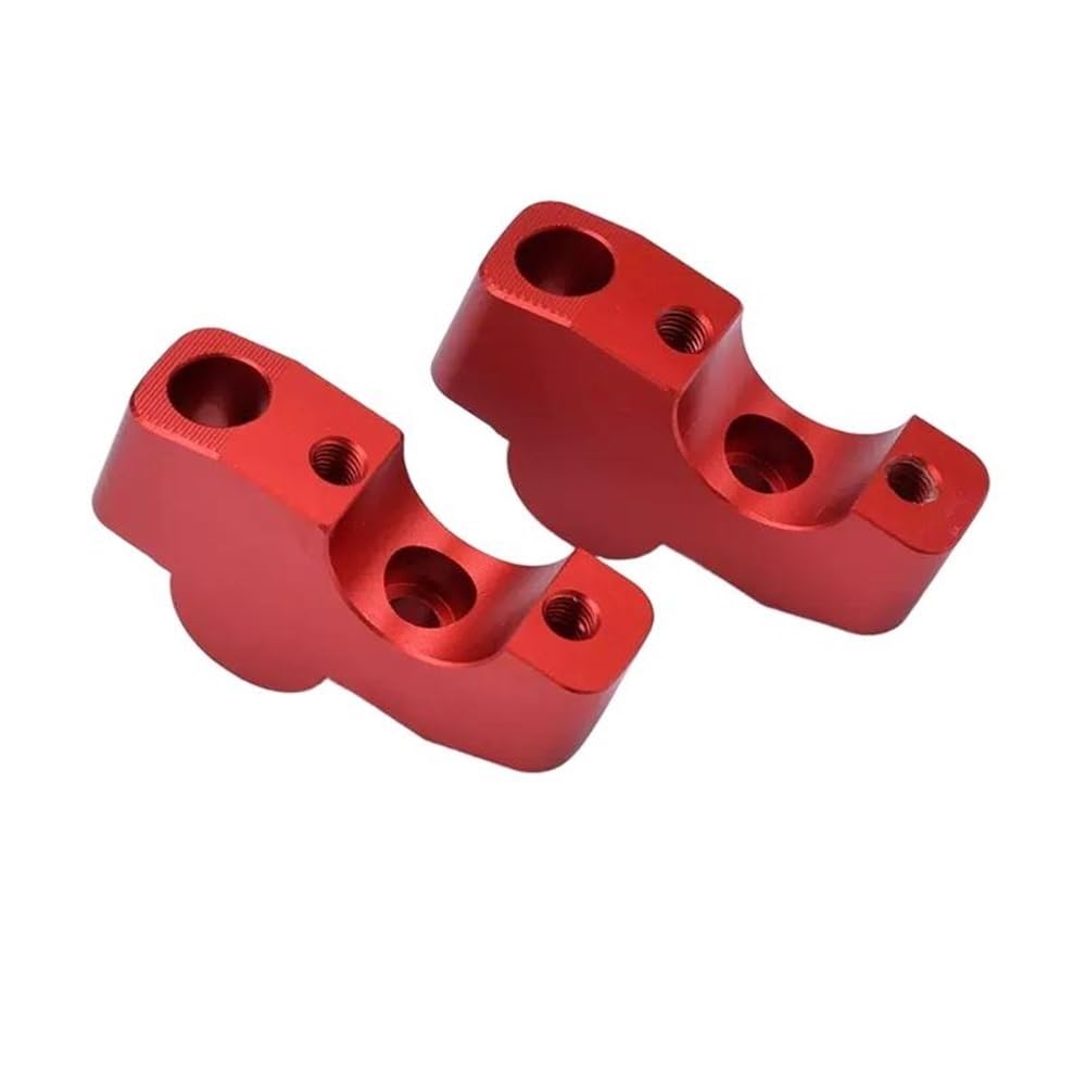 Adaptateur rehausse guidon moto Benelli 702 en aluminium usiné rouge