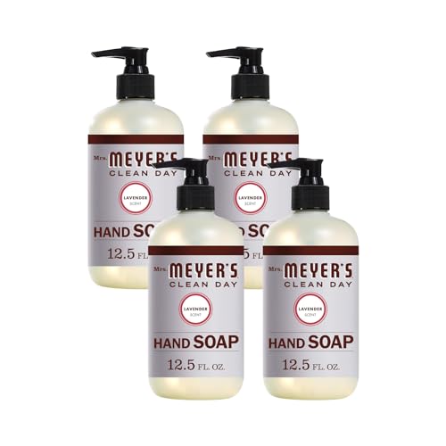 Mrs. MEYER'S Clean Day Hand Soap, Lavender, 12.5 Fl Oz (Pack of 4)