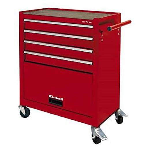 Einhell Werkstattwagen TC-TW 100 (max. 75 kg, 4 leichtgängige Schubladen, 4 drehbare Rollen)