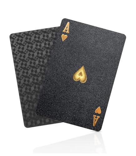 Diamond Waterproof Black Playing Cards