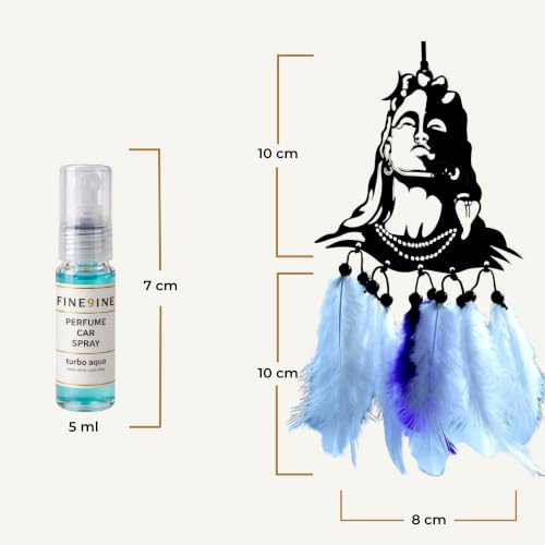 Image of Adiyogi Car Hanging Dream Catcher with Free 5 ml Car Perfume Spray